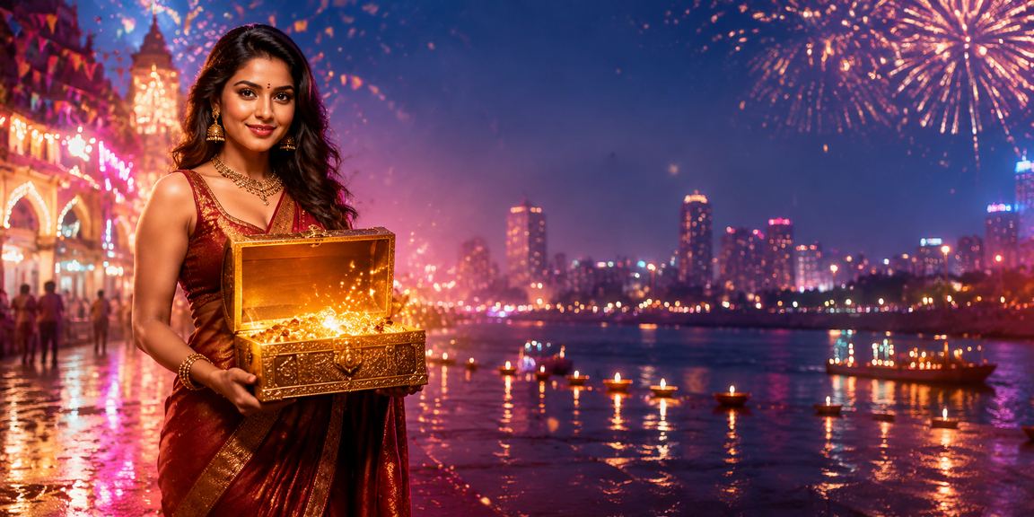 Vibrant casino night market atmosphere in India